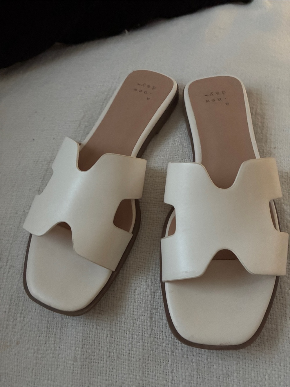 White Women's Slide Sandals